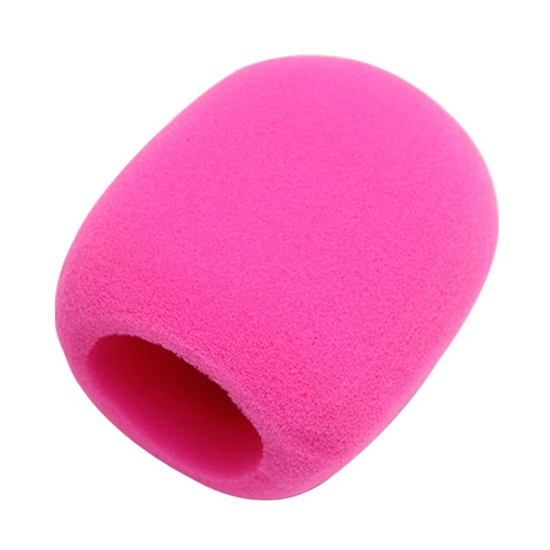 Fielect 2Pcs Microphone Covers Foam Mic Cover Handheld Microphone Windscreen Shield Mic Foam Filter Pink for KTV Broadcasting - Image 4